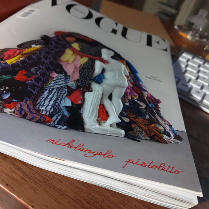 Pistoletto su Vogue e un podcast da ascoltare